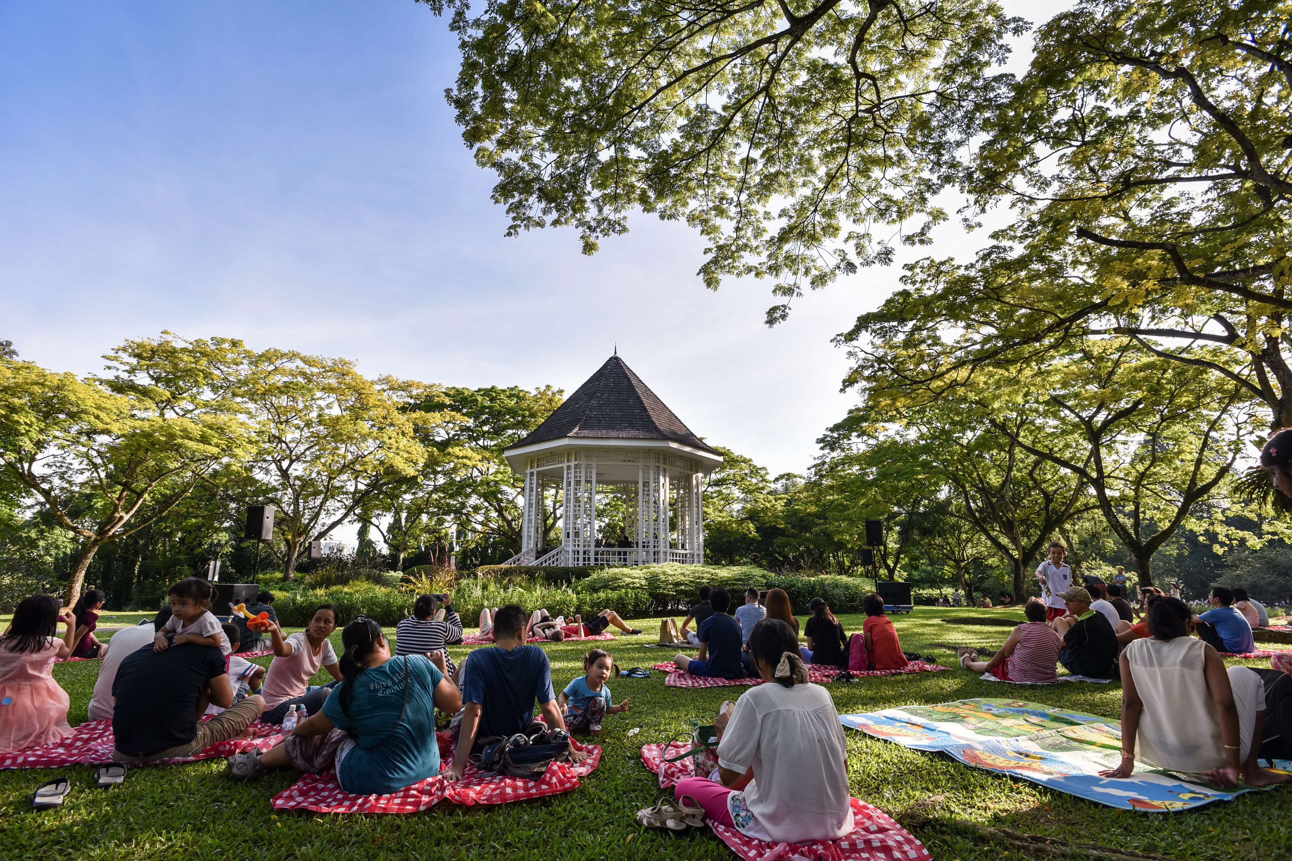 Singapore Botanic Gardens gazebo today, 2017